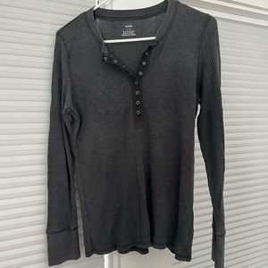 AE Grey Henley T Shirt